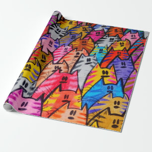 Papier Cadeau Rôle pour cadeau chats 05