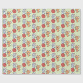 Papier Cadeau Rollage Anime Tuffy et Jerry Apple (Plat)