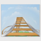Papier Cadeau Rollercoaster (Plat)