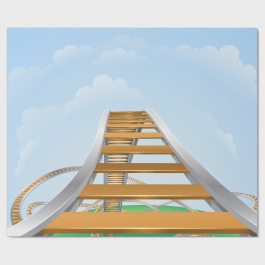Papier Cadeau Rollercoaster (Plat)
