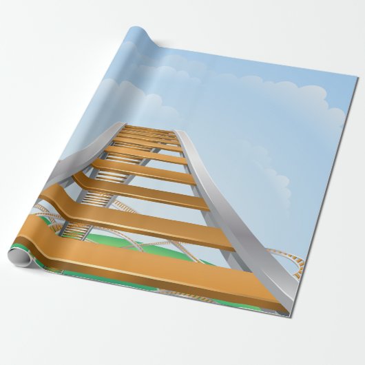 Papier Cadeau Rollercoaster (Déroulé)