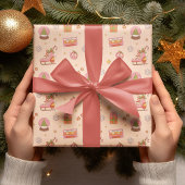 Papier Cadeau Rollerskates de Noël Super