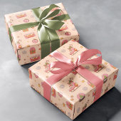 Papier Cadeau Rollerskates de Noël Super