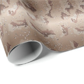 Papier Cadeau Rolls et Rolls du camp du désert (Coin rond)