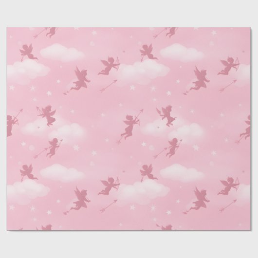 Papier Cadeau Romantic Arrow & Clouds Pattern (Plat)
