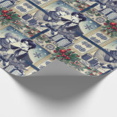 Papier Cadeau Romantic BL Manga Christmas Wrapping Paper (Coin)