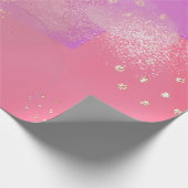 Papier Cadeau Romantic glitter pink art (Coin)