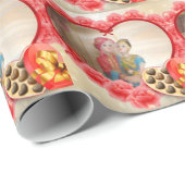 Papier Cadeau Romantique Amour Coeur Art Imprimer (Coin rond)