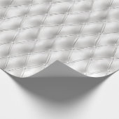 Papier Cadeau Romantique Blanc Faux Cuir (Coin)