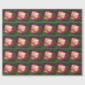 Papier Cadeau Romantique s'est levé (Plat)