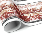 Papier Cadeau Rome antique - la flotte navale vient (Coin rond)