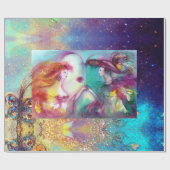 PAPIER CADEAU ROMEO ET JULIET / PARKES BLEUS D'OR (Plat)