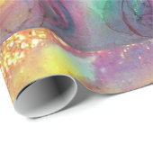 PAPIER CADEAU ROMEO ET JULIET / PARKES BLEUS D'OR (Coin rond)