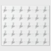 Papier Cadeau Roping de cowboy (Plat)