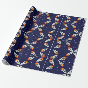 Papier Cadeau Roquettes folles