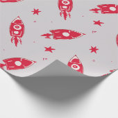 Papier Cadeau Roquettes rouges (Coin)