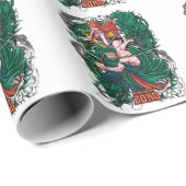 Papier Cadeau Roronoa Zorro One Piece (Coin rond)