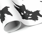 Papier Cadeau Rorschach Inkblot (Coin rond)