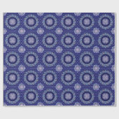 Papier Cadeau Rosace bleue (Plat)