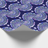 Papier Cadeau Rosace bleue (Coin)