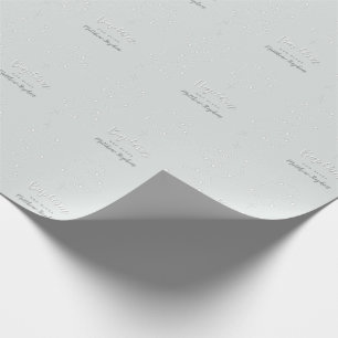 Papier Cadeau Rosaire du baptême sur bleu en poudre
