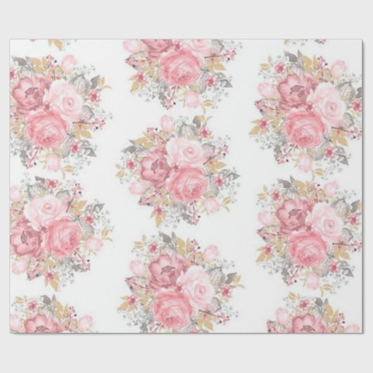 Papier Cadeau Rose (Plat)