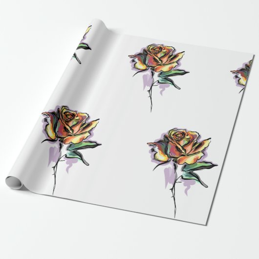 Papier Cadeau Rose (Déroulé)