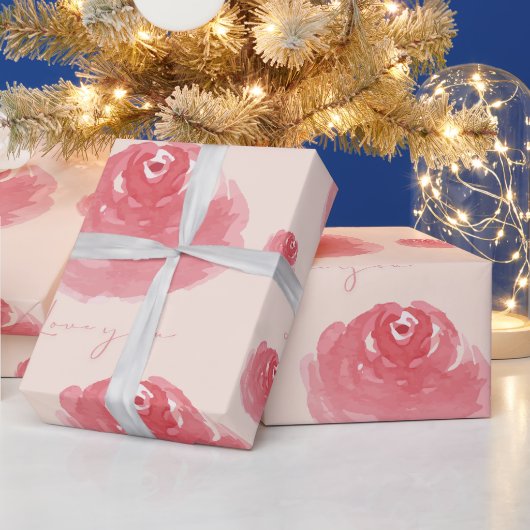 Papier Cadeau Rosé (Vacances)