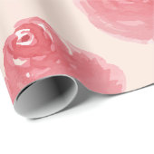 Papier Cadeau Rosé (Coin rond)
