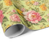 Papier Cadeau Rose (Coin rond)