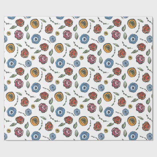 Papier Cadeau Rose (Plat)