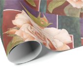 Papier Cadeau Rose antique (Coin rond)