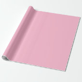 Papier Cadeau Rose bébé couleur unie (Déroulé)