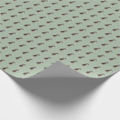 Papier Cadeau Rose blanche beagle (Coin)