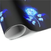 Papier Cadeau Rose bleu brûlant (Coin rond)