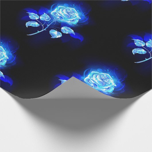 Papier Cadeau Rose bleu brûlant (Coin)