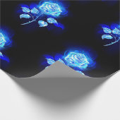 Papier Cadeau Rose bleu brûlant (Coin)