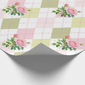 Papier cadeau Rose botanique (Coin)