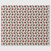 Papier Cadeau Rose botanique (Plat)