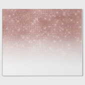 Papier Cadeau Rose brillant Sequin Or Parties scintillant Sequin (Plat)