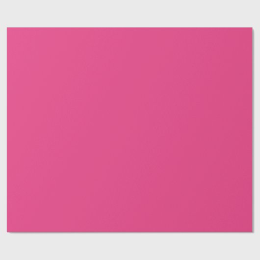 Papier Cadeau Rose cerise couleur de base (Plat)