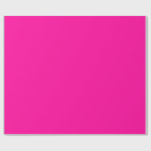 Papier Cadeau Rose Chaude Uni (Plat)