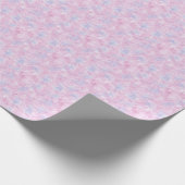 Papier Cadeau Rose Clair Et Abstrait Bleu (Coin)