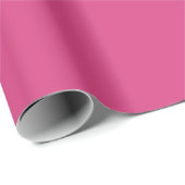 Papier Cadeau Rosé clair framboise couleur uni (Coin rond)