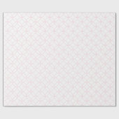 Papier Cadeau Rose clair sur les cercles de chevauchement blanc (Plat)