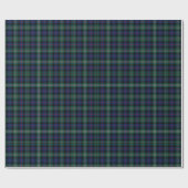 Papier Cadeau Rose Clan Chasse Tartan (Plat)