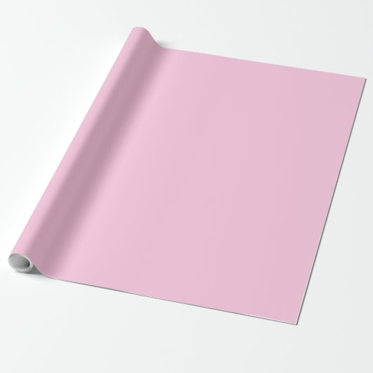 Papier Cadeau Rose classique solide (Déroulé)