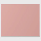 Papier Cadeau Rose Corail Chaud Uni (Plat)