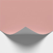 Papier Cadeau Rose Corail Chaud Uni (Coin)