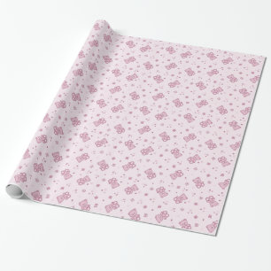 Papier Cadeau Rose d'arrière - plan de nounours